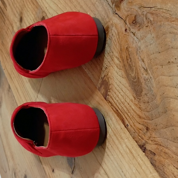 J Crew Red Leather/Suede Slip On Penny Loafers Size 8 NEW - Picture 5 of 11